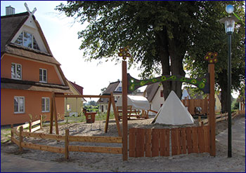 Blick auf den Spielpatz der Blauen Wiek